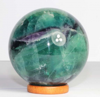 Regenbogen-Fluorit A Kugel Nr. 32