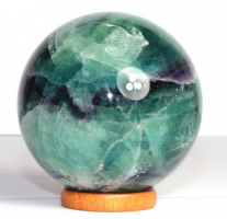 Regenbogen-Fluorit A Kugel Nr. 32