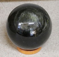Goldobsidian Kugel Nr. 1