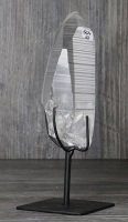 Lemurischer Quarz (Bergkristall) Nr. 33 auf Metallst�nder