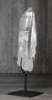 Lemurischer Quarz (Bergkristall) Nr. 34 auf Metallst�nder