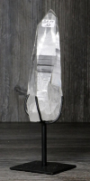 Lemurischer Quarz (Bergkristall) Nr. 37 auf Metallst�nder