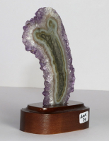 Amethystrose auf Holzsockel Nr. 73