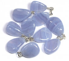 Anh�nger Chalcedon mit 925er Silber�se B-Qualit�t