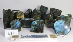 Freeform Labradorit Set Nr. 31 B-Qualit�t