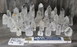 Bergkristall Spitzen voll poliert Set Nr. 4 B-Qualit�t