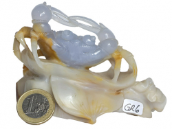 Krabbe t�rkischem Chalcedon Nr. GR6