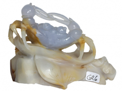 Krabbe t�rkischem Chalcedon Nr. GR6