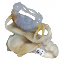 Krabbe t�rkischem Chalcedon Nr. GR6