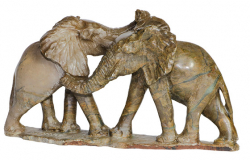 Elefant afrikanischer Steatit Nr. GR13