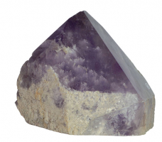 Amethyst Kristall Nr. 63 mit Standfl�che und Lampenbohrung