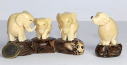 Elefanten aus Tagua-Nuss Nr. GR23 (2 St�ck)