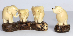 Elefanten aus Tagua-Nuss Nr. GR23 (2 St�ck)