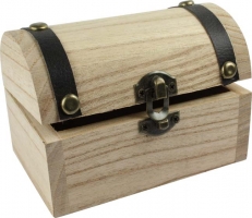Wooden Treasure Box without print, empty