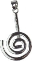 Anhnger Donuthalter Spirale fr 40 mm Donuts versilbert