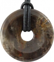 Donut 30 mm versteinertes Holz