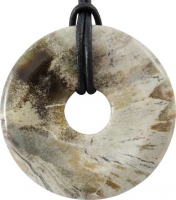 Donut 40 mm versteinertes Holz