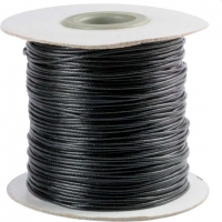 Kordband 1 mm (90 m) schwarz
