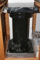 Pillar 60 cm, Black Marble
