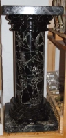 Pillar 80 cm, Black Marble