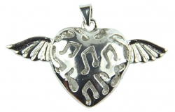 Metall-Anhnger Flying Heart