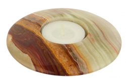 Teelicht Elegant Onyx-Marmor (Aragonit)