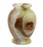 Vase round 7.5 x 10 cm, Onyx Marble