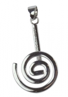 Anhnger Donuthalter Spirale fr 30 mm Donuts versilbert
