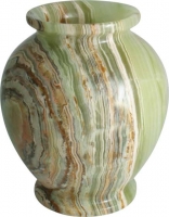 Vase 13 x 15 cm Onyx-Marmor (Aragonit)