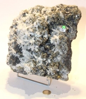 Bergkristall, Kupferkies und Pyrit, Peru MIN 194