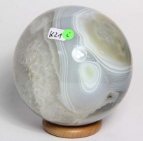 Chalcedon-Achat Kugel Nr. 21