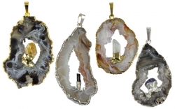 Pendant Geode with stone
