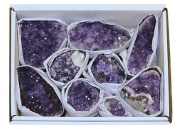 Kiste Amethyst poliert