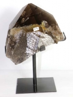 Rauchquarz Nr. 8 auf Metallstnder