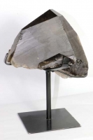 Rauchquarz Nr. 8 auf Metallstnder