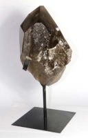 Rauchquarz Nr. 7 auf Metallstnder