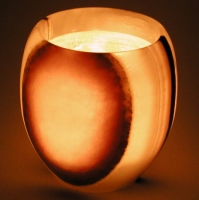 Windlicht Kugel Onyx-Marmor (Aragonit)