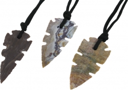 Arrowheads on cord