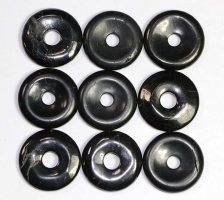 Donut 30 mm Schungit / Shungit B-Qualitt