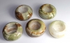 Teelichter Rund Onyx-Marmor (Aragonit) B-Qualitt