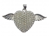 Metall-Anhnger Flying-Heart (100 Stck)