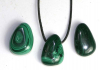 Pendant tumbled stone Malachite B-Quality