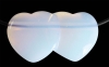 Lochstein Doppelherz Opalith (Opalglas)