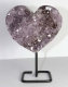 Amethyst Heart with metal base No. AMH93