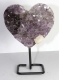 Amethyst Heart with metal base No. AMH95