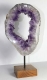 Amethyst Slice with wooden stand No. 130