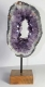 Amethyst Slice with wooden stand No. 132