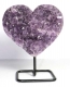 Amethyst Heart with metal base No. AMH103