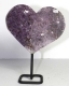 Amethyst Heart with metal base No. AMH105