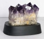 Amethyst on wooden base No. 114